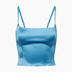 Aritzia Wilfred Lovefest Satin Bustier Top